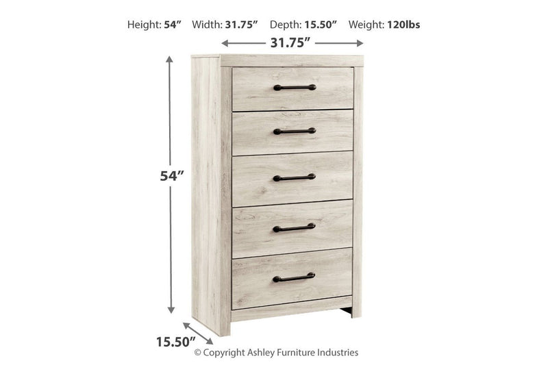 Cambeck Whitewash Chest of Drawers - Lara FurnitureChest