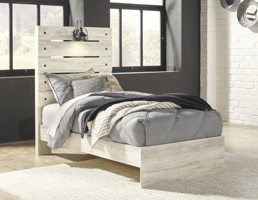 [SPECIAL] Cambeck Whitewash Twin Panel Bed