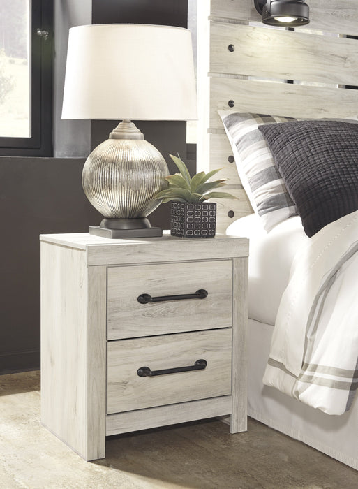 Cambeck Whitewash Storage Platform Bedroom Set - Lara Furniture