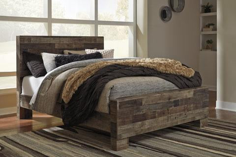 Derekson Gray Queen Panel Bed | B200 - Lara Furniture