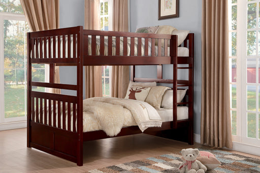 Rowe Cherry Full/Full Bunk Bed - Luna Furniture (4761798246535)