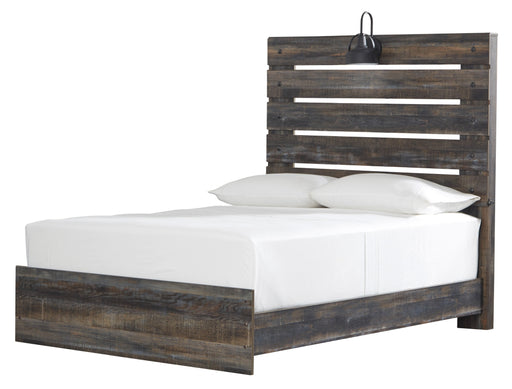 Drystan Brown Full Panel Bed - Lara Furniture
