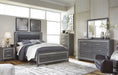 Lodanna Gray LED Panel Bedroom Set - Lara Furniture
