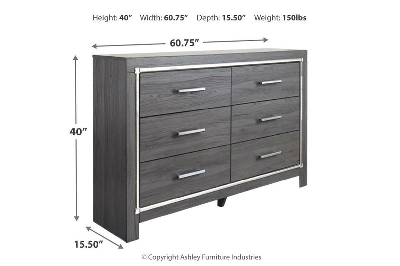 Lodanna Gray Dresser - Lara FurnitureDresser