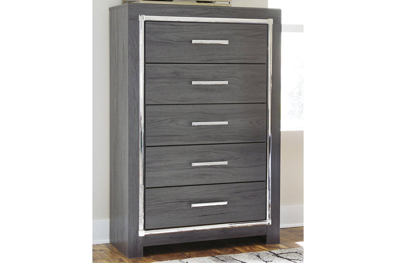 Lodanna Gray Chest of Drawers - Lara FurnitureChest