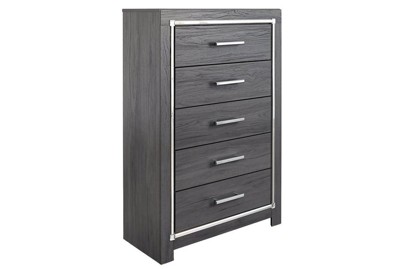 Lodanna Gray Chest of Drawers - Lara FurnitureChest