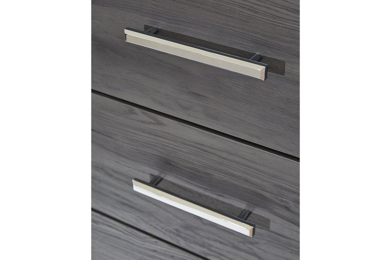 Lodanna Gray Nightstand - Lara FurnitureNightstand