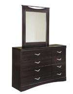 Zanbury Merlot Bedroom Mirror - Lara Furniture
