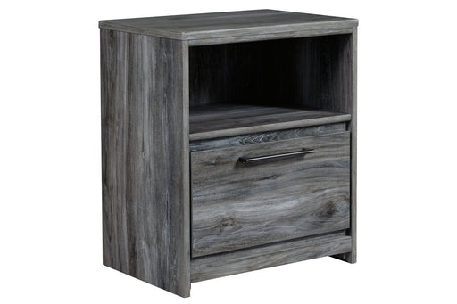 Baystorm Gray Nightstand - Lara FurnitureNightstand