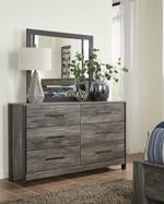 Cazenfeld Black/Gray Bedroom Mirror - Lara Furniture