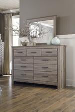 Zelen Warm Gray Bedroom Mirror - Lara Furniture