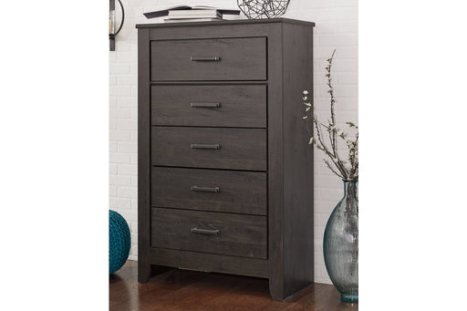 Brinxton Charcoal Chest of Drawers - Lara Furniture