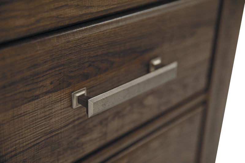 Juararo Dark Brown Nightstand - Lara FurnitureNightstand