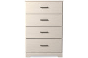 Stelsie White Chest of Drawers - Lara FurnitureChest