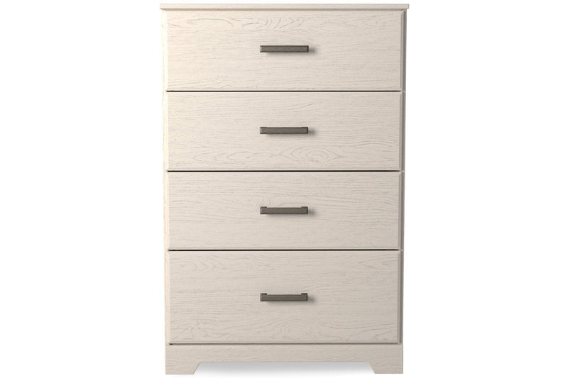 Stelsie White Chest of Drawers - Lara FurnitureChest