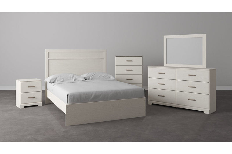 Stelsie White Nightstand - Lara FurnitureNightstand