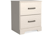 Stelsie White Nightstand - Lara FurnitureNightstand