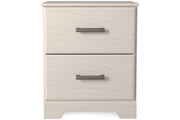 Stelsie White Nightstand - Lara FurnitureNightstand