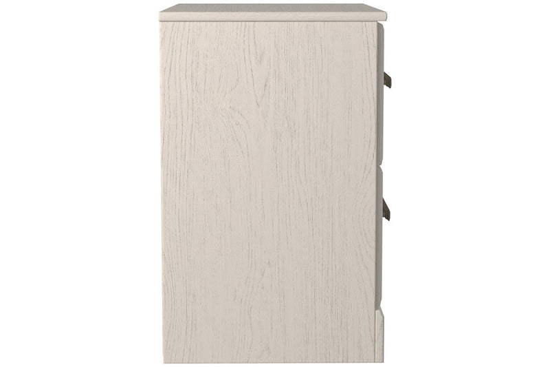 Stelsie White Nightstand - Lara FurnitureNightstand