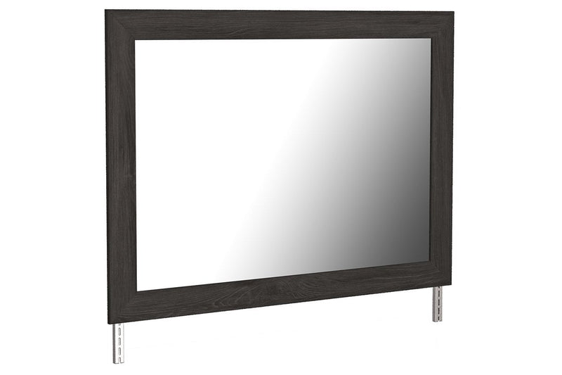 Belachime Black Bedroom Mirror - Lara FurnitureMirror