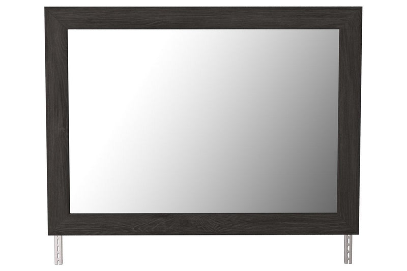 Belachime Black Bedroom Mirror - Lara FurnitureMirror