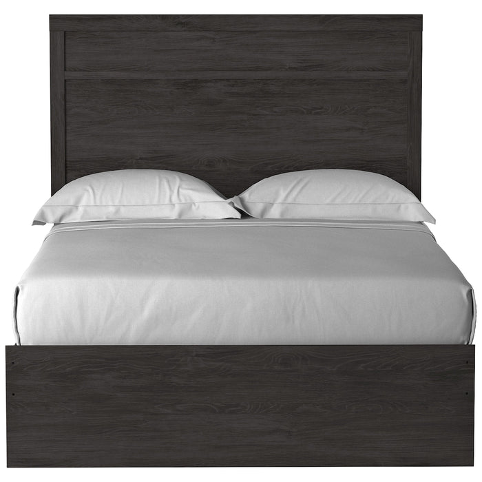 Belachime Black Full Panel Bed - Lara Furniture