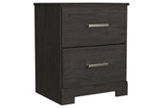 Belachime Black Nightstand - Lara FurnitureNightstand