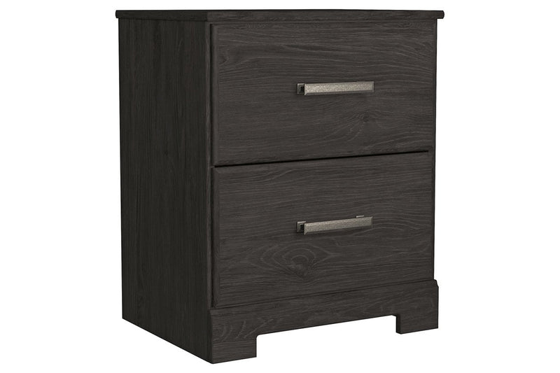 Belachime Black Nightstand - Lara FurnitureNightstand