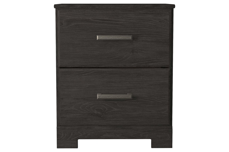 Belachime Black Nightstand - Lara FurnitureNightstand