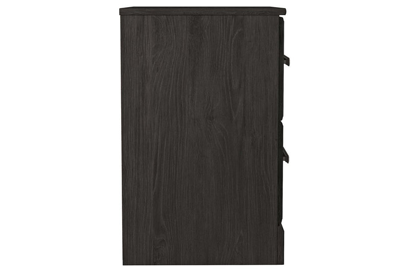 Belachime Black Nightstand - Lara FurnitureNightstand