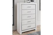 Altyra White Chest of Drawers - Lara FurnitureChest