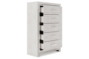 Altyra White Chest of Drawers - Lara FurnitureChest