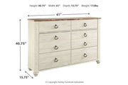 Willowton Two - tone Dresser - Lara FurnitureDresser