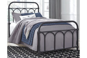 Nashburg Black Twin Metal Bed - Lara FurnitureTwin Bed