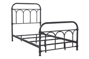 Nashburg Black Twin Metal Bed - Lara FurnitureTwin Bed