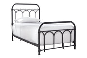 Nashburg Black Twin Metal Bed - Lara FurnitureTwin Bed