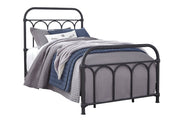 Nashburg Black Twin Metal Bed - Lara FurnitureTwin Bed