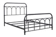 Nashburg Black Full Metal Bed - Lara Furniture