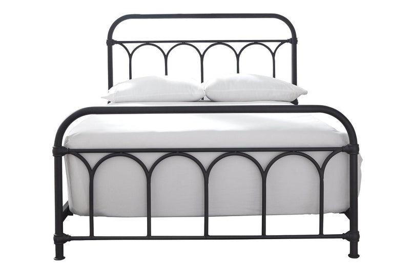Nashburg Black Full Metal Bed - Lara FurnitureFull Bed