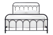 Nashburg Black Queen Metal Bed - Lara FurnitureQueen Bed