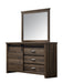 Calhoun Brown Bookcase Bedroom Set - Lara Furniture