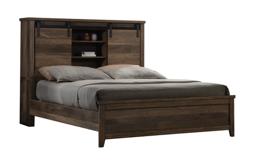 Calhoun Brown Bookcase Bedroom Set - Lara Furniture