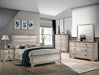 Patterson Driftwood Gray Panel Twin Bed - Lara Furniture