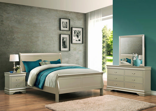 Louis Philip Champagne Sleigh Bedroom Set - Lara Furniture