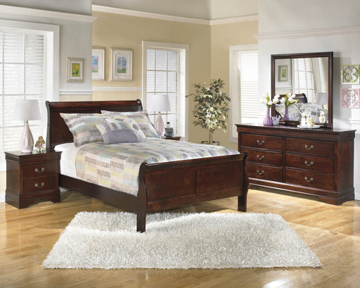 Alisdair Dark Brown Full Sleigh Bed - Lara Furniture