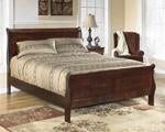 Alisdair Dark Brown Queen Sleigh Headboard/Footboard - B376-81 - Lara Furniture
