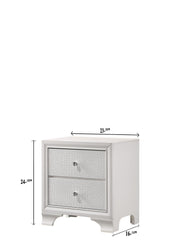Lyssa Frost Nightstand - Lara FurnitureNightstand