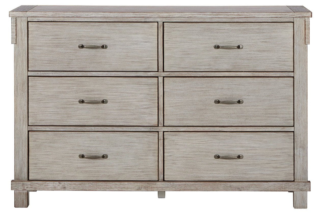 Hollentown Whitewash Dresser - Lara Furniture