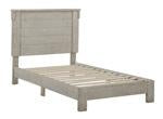 Hollentown Whitewash Twin Panel Bed - Lara Furniture
