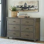 Shamryn Grayish Brown Dresser - Lara Furniture